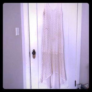 White crochet dress